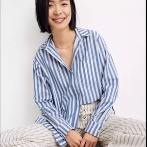 Oversized Ex-Boyfriend Shirt in Mullins Stripe